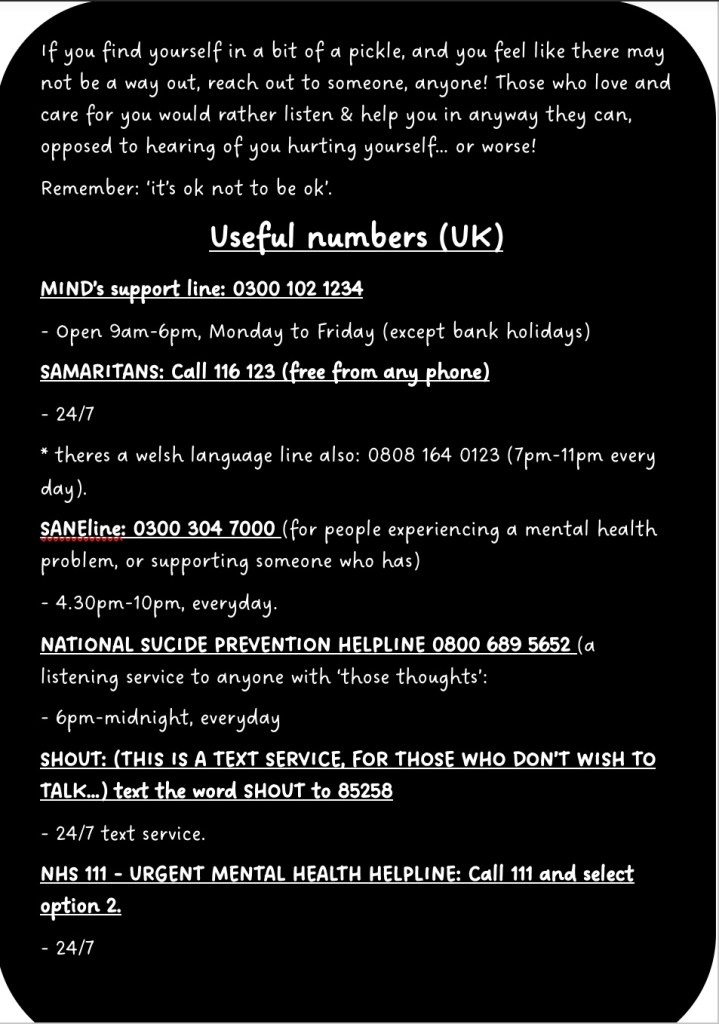 Useful numbers uk